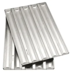 Alu-Gaufer plaques à pain 650 x 430 6 baguettes