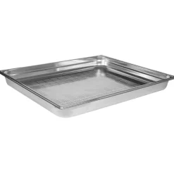 bac gastronorme perforé inox - sans anse - GN 2/1 profondeur 5.5 cm