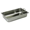 bac gastronorme plein inox - avec anses fixes - GN 1/1 profondeur 15 cm