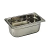 bac gastronorme plein inox - sans anse - GN 1/4 profondeur 4 cm
