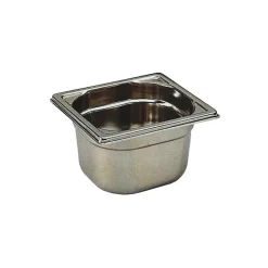 bac gastronorme plein inox - sans anse - GN 1/6 profondeur 10 cm