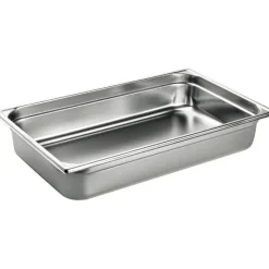 bac gastronorme plein inox - sans anse - GN 1/1 profondeur 6.5 cm