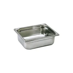 bac gastronorme plein inox - sans anse - GN 1/2 profondeur 20 cm
