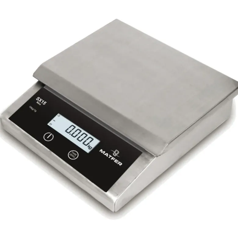balance digitale inox SX 15 IP65 jusqu'à 15 Kg/1 g