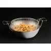 bassine à friture en tôle d'acier noire avec panier 32 cm