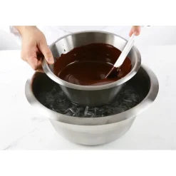 bassine inox fond plat 16 cm