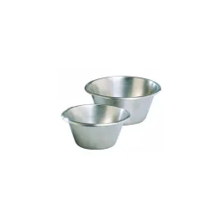 bassine inox fond plat 30 cm