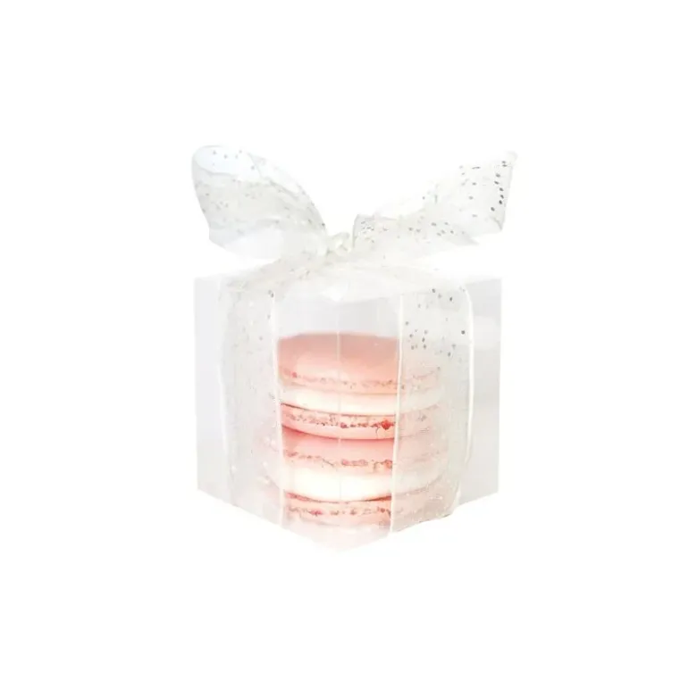 Boîte cube transparente en polypropylène