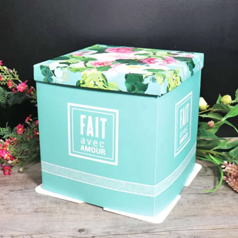 Boîte à gâteaux bouquet de fleurs