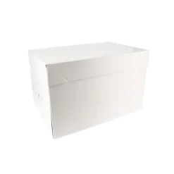 Boîte à gâteaux rectangulaire blanche - Hauteur 22 cm