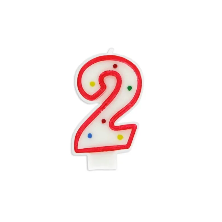 Bougie anniversaire chiffre Fiesta 2