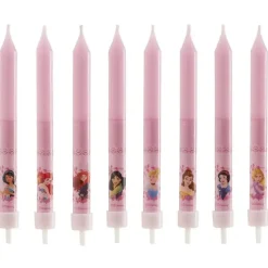 Bougie anniversaire Princesses Disney (x8)