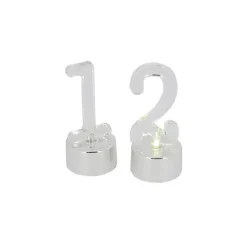Bougies Chiffres 0 à 9 LED Patisdécor (x 10)