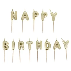 Bougies à piquer "Happy Birthday"