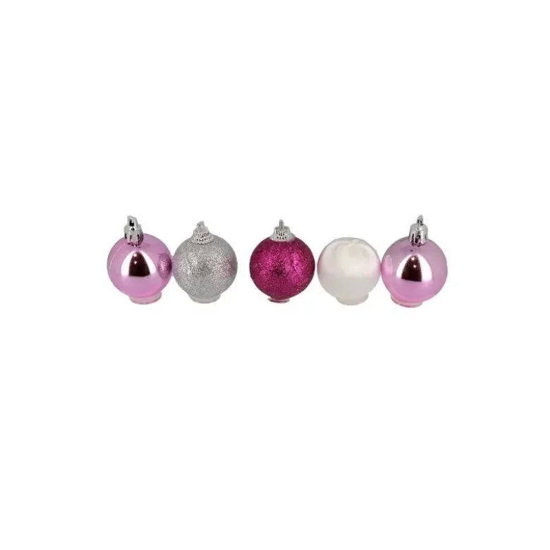 Boules de Noël sur pique assorties (x5)