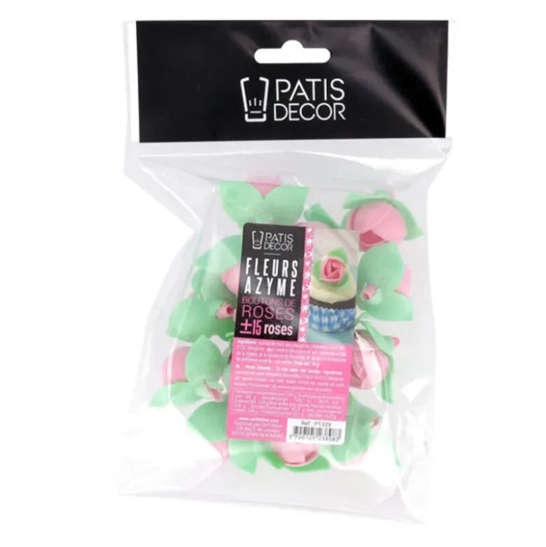 Boutons de rose rose x15