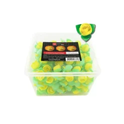 Boutons de roses jaunes en azyme (x150)