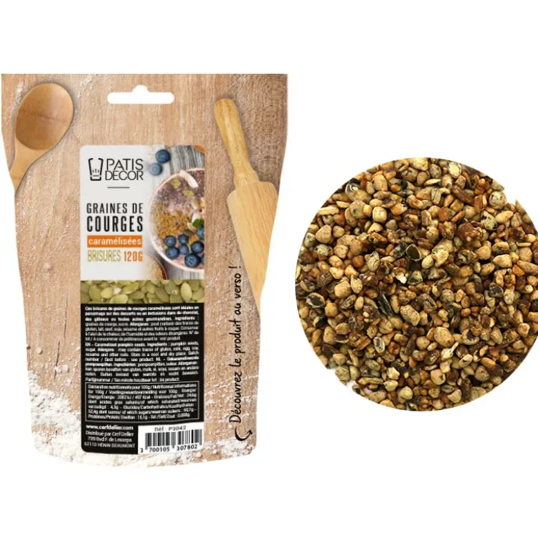 Brisures de graines de courge caramélisées 120 g