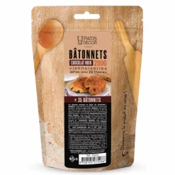 Bâtons de chocolat noir - 44% de cacao - 200g (x35)