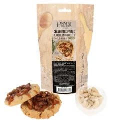 Cacahuètes pelées blanchies non grillées non salées 300 g