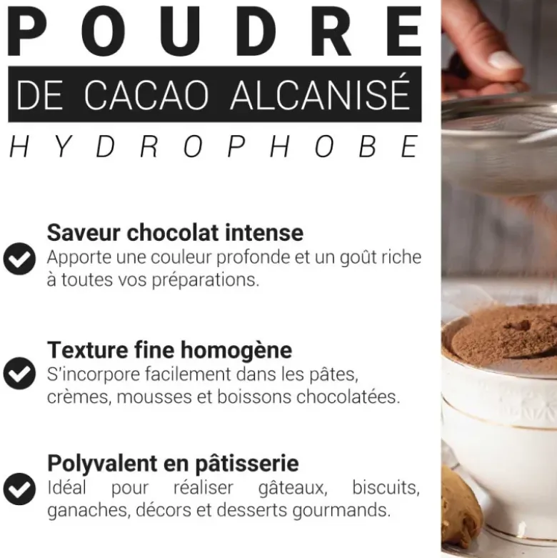 Cacao en poudre alcanalisé - 80g