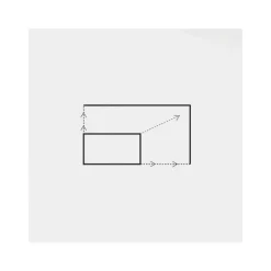 Cadre extensible inox rectangle Hauteur 5cm De Buyer