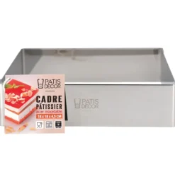 Cadre à mousse inox H 4,5 cm 18 x 18 cm