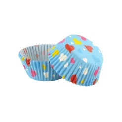 Caissettes cupcakes "Cœurs multicolores" (x50)