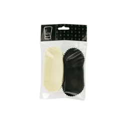 Caissettes de cuisson à éclair noires et blanches (x40)