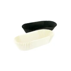 Caissettes de cuisson à éclair noires et blanches (x40)