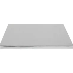 Cake drum rectangle argenté