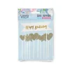 Cakes toppers "Happy birthday" 2 (x10)