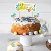 Cake topper assortis "Joyeuses Pâques"