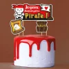 Cake topper assortis "Joyeux anniversaire" thème Pirates