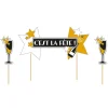 Cake topper assortis thème Festif "C'est la fête"
