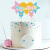 Cake topper assortis thème Gender reveal "Fille ou garçon"