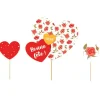 Cake topper assortis thème Romantique "Bonne fête"