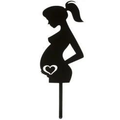 Cake topper Femme enceinte