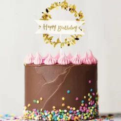 Cake topper "Happy birthday"