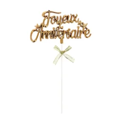 Cake topper "Joyeux anniversaire"
