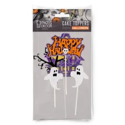 Cake toppers assortis thème Halloween 3 (x5)