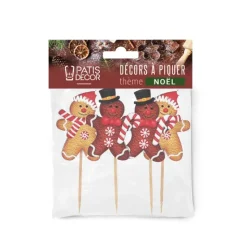 Cake toppers bonhommes en pain d'épices