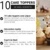 Cake toppers de Noël assortis thème 1 (x10)