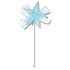 Cake Topper étoile Happy Birthday