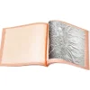 carnet de 25 feuilles d'argent pour décor pâtisserie 9.5x.5 cm