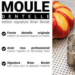 Cercle Dentelle cannelé Ø11cm - Édition signature Brian Boclet