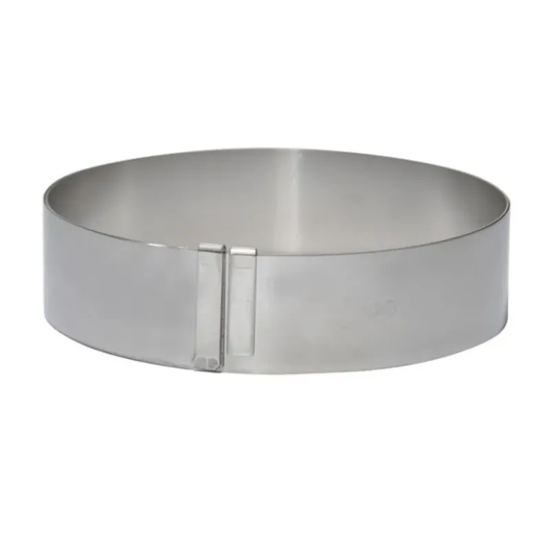 Cercle gradué inox extensible 18 à 36 cm H 4,5 cm De Buyer