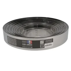 Cercle à mousse inox H 4,5 cm Ø 11 cm
