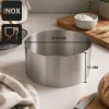 Cercle à pain surprise inox H 11 cm Ø 16 cm