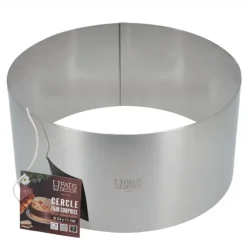 Cercle à pain surprise inox H 11 cm Ø 24 cm